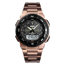 Foreign SKMEI 1370 Luxury  Watches Rose Gold pointer Wrist Watch
